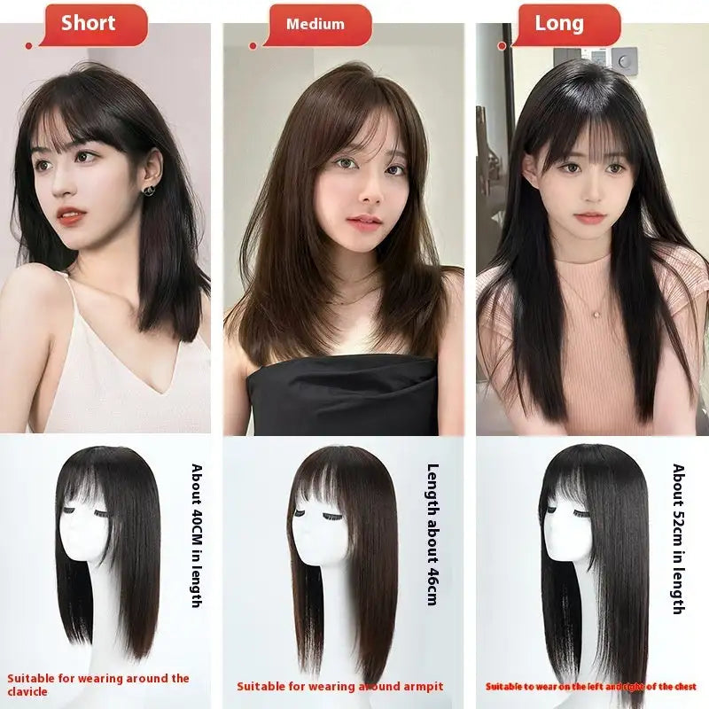 Women's Hand Woven Double Delivery Needle Wig Sheath Real Human Hair Silk Sleeve Lootquake LLC  Techno geeks