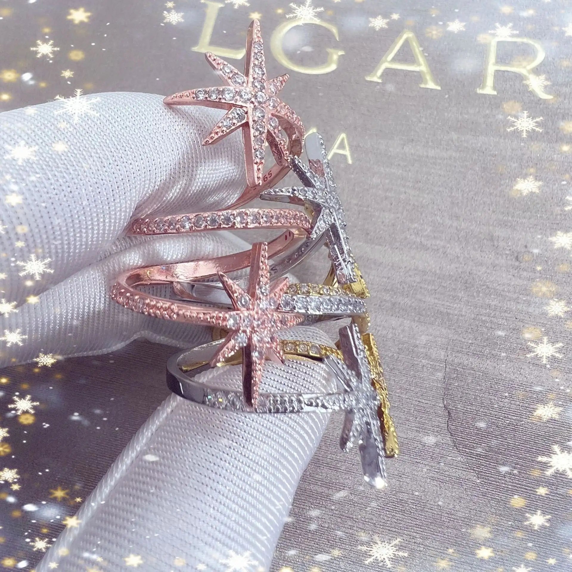 Geometric Asterism Ring Fashion Lootquake LLC  Techno geeks