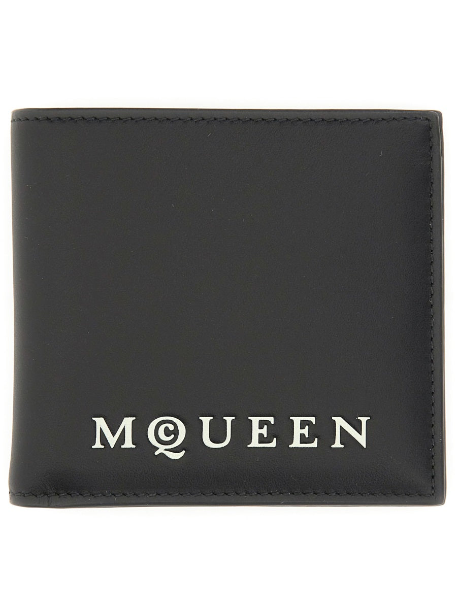 Alexander Mcqueen Men Bifold Wallet With Logo Luosophy  Techno geeks