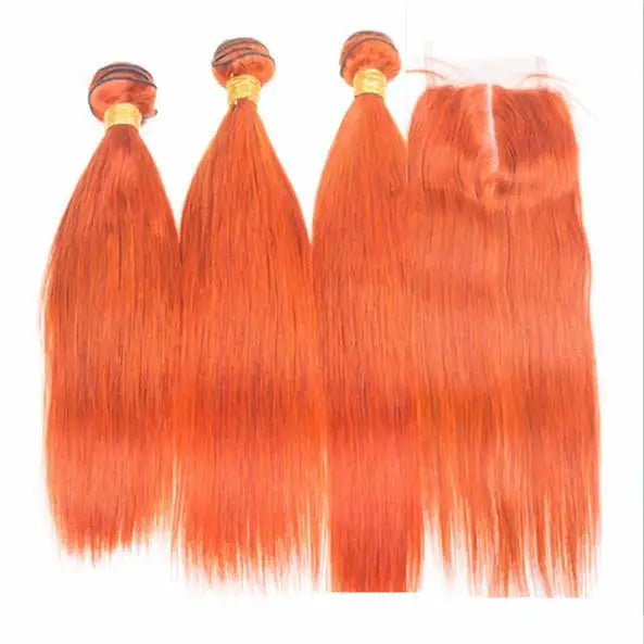Color Human Hair Curtain Orange Hair Curtain Lootquake LLC  Techno geeks