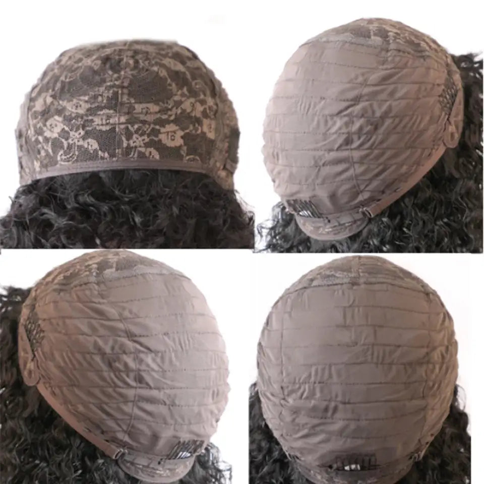 Shunfa Full-mechanical Curved Bangs Inverted Headgear Brazil Hair Wave Human Hair Headgear Lootquake LLC  Techno geeks