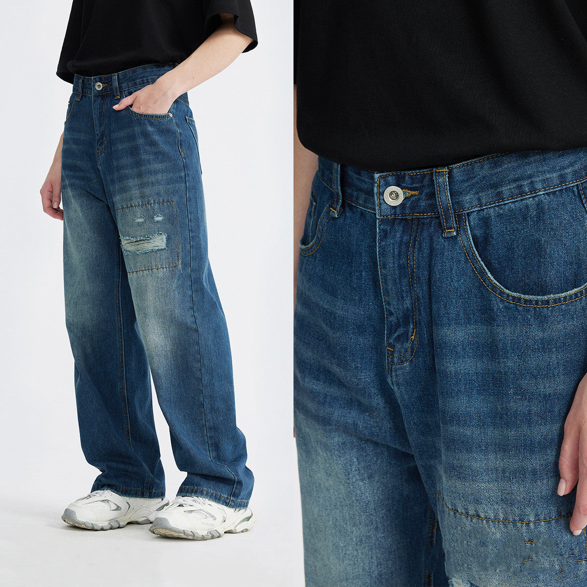 Fashion Loose Cool Vintage Jeans For Men Lootquake LLC  Techno geeks