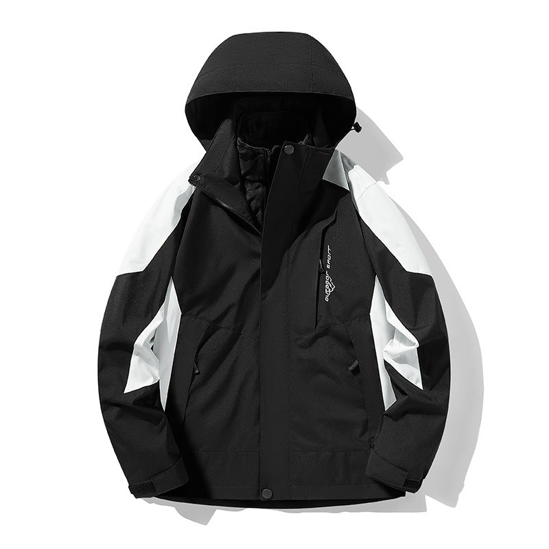 Three-in-one Removable Fleece-lined Thickened Waterproof Windproof Jacket Mountaineering Social Buzz eSIMs  Techno geeks