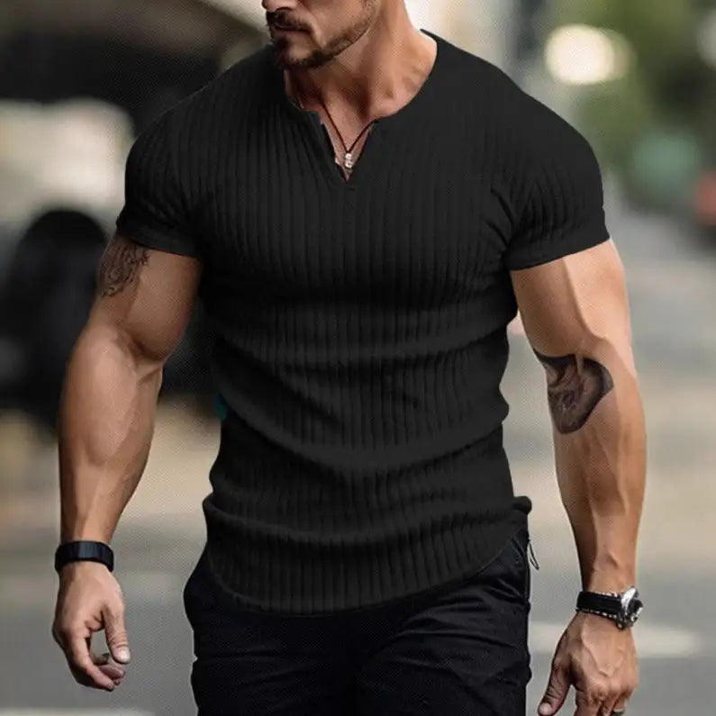 Sports Slim-fitting Men's Short Sleeve Lootquake LLC  Techno geeks