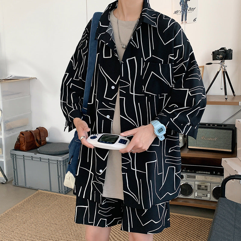 Shirt Five-point Pants Ice Silk Suit Lootquake LLC  Techno geeks