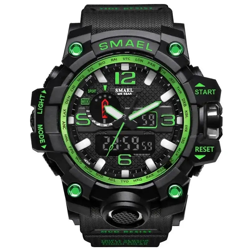 SMAEL Brand Men Sports Watches Dual Display Lootquake LLC  Techno geeks