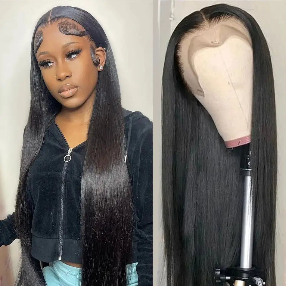 Real Human Hair Wig Lace Hair Set 9a Hair Quality Straight Hair Lootquake LLC  Techno geeks