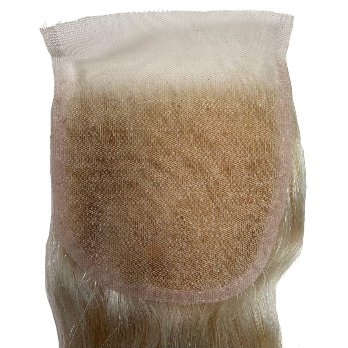 Blonde Straight 4x4 Transparent Lace Human Hair Closure Private Label  Techno geeks