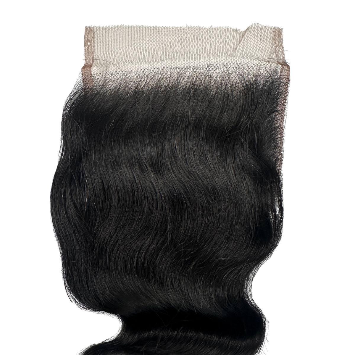 Jet Black Body Wave 4x4 HD Lace Human Hair Closure Private Label  Techno geeks