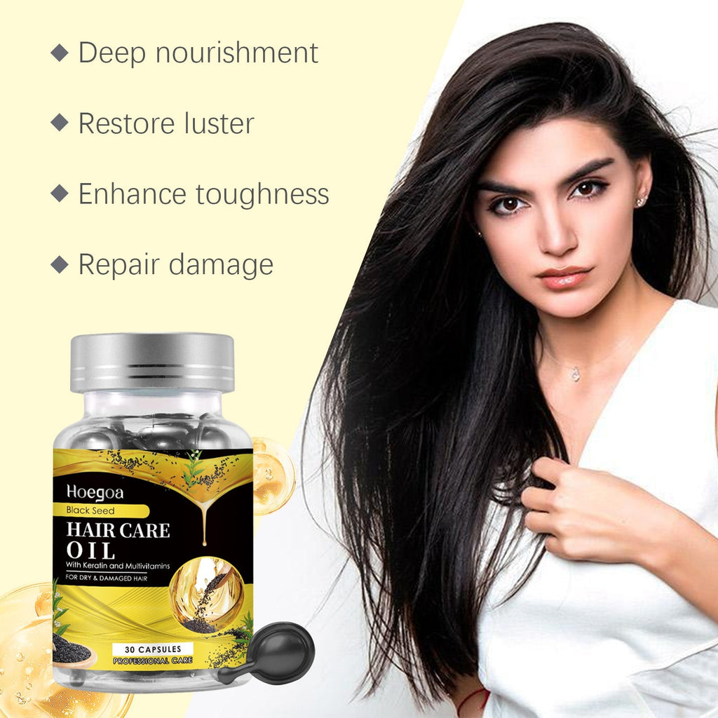 Black Sesame Oil Hair Care Capsules Nourish And Repair Dry Hair And Smooth Hair Care Essential Oil V.I.P Digital Presence  Techno geeks