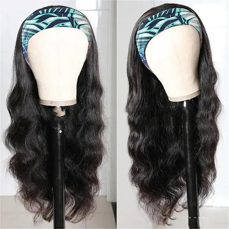 Women's New Ice Silk Hair With Head Cover Long Curly Wig Lootquake LLC  Techno geeks