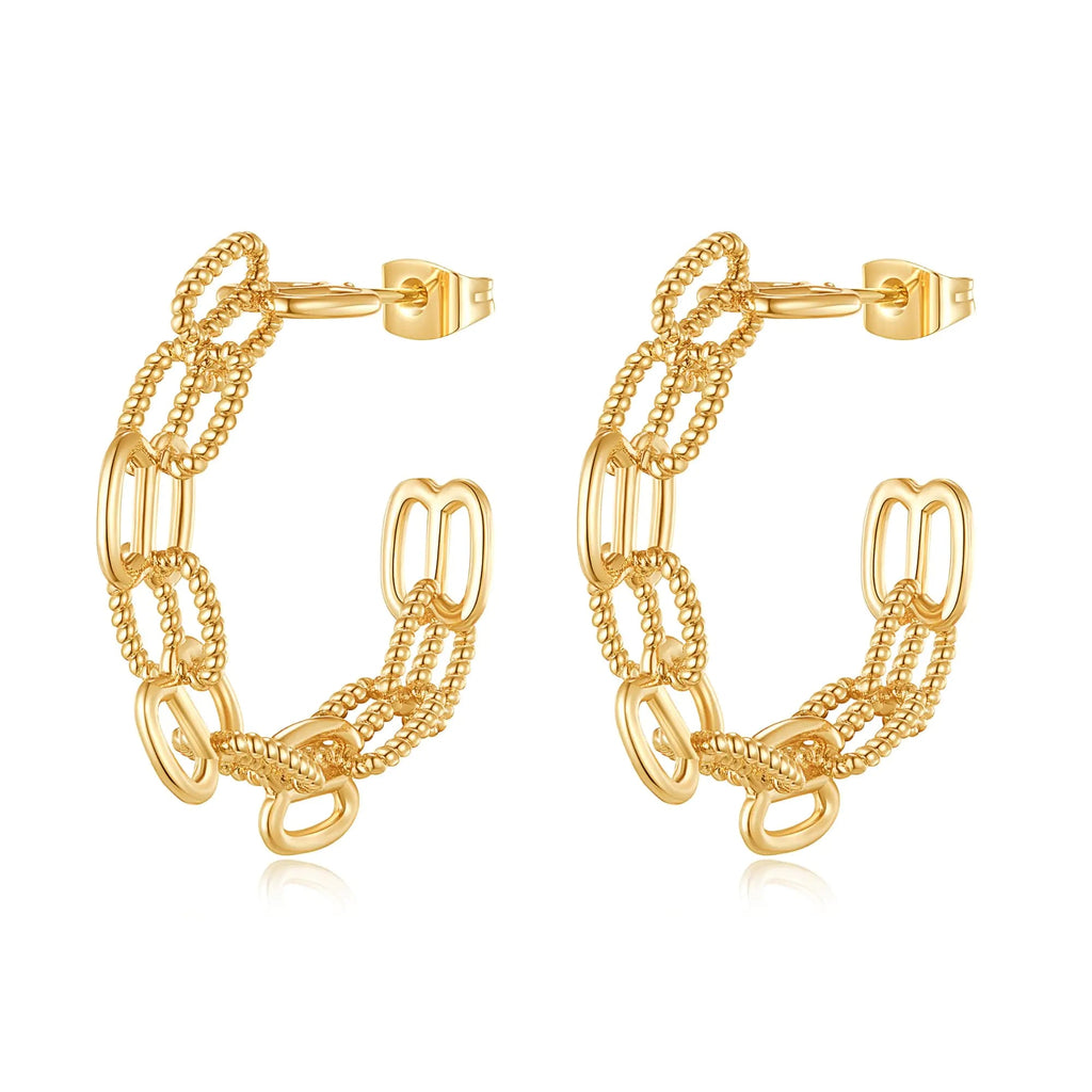 Gold Hoop Earrings for Women 14K Gold Plated Hoop Earrings Hypoallergenic Gold Hoop Earrings for Women Lightweight Gold Hoops Earrings Small Hoop Earrings for Women Trendy Gold Earrings for Women Lootquake LLC  Techno geeks