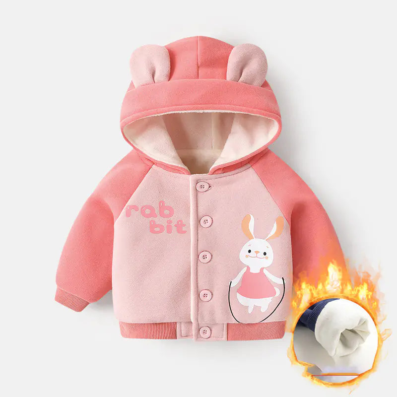 Baby Fleece Hooded Jacket for Boys and Girls Winter - Techno geeks