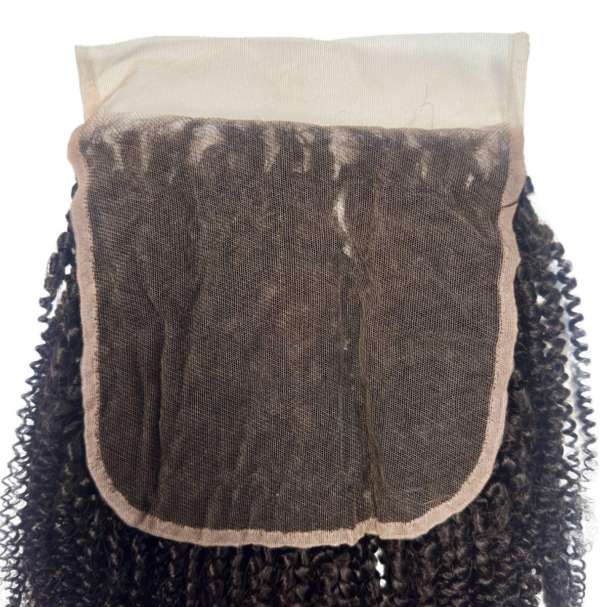 Afro Kinky 7x7 HD Lace Human Hair Closure Private Label  Techno geeks