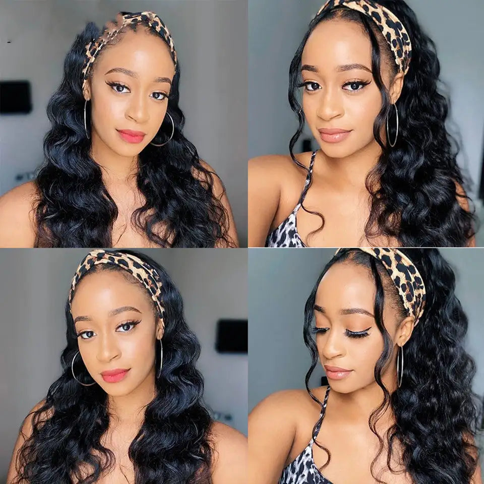 Women's New Ice Silk Hair With Head Cover Long Curly Wig Lootquake LLC  Techno geeks