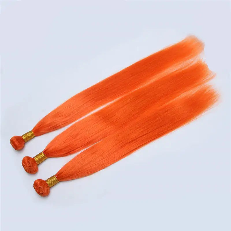 Color Human Hair Curtain Orange Hair Curtain Lootquake LLC  Techno geeks