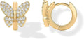Fashion Copper Inlaid Zirconium Butterfly Ear Ring Niche Lootquake LLC  Techno geeks