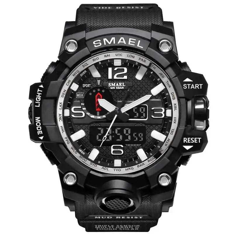 SMAEL Brand Men Sports Watches Dual Display Lootquake LLC  Techno geeks