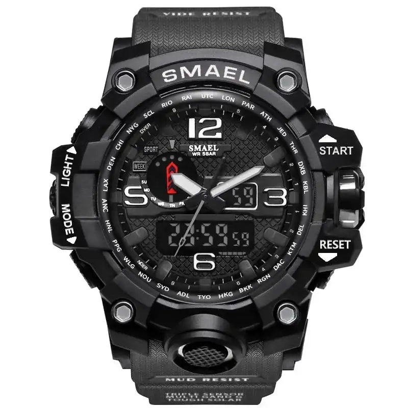 SMAEL Brand Men Sports Watches Dual Display Lootquake LLC  Techno geeks