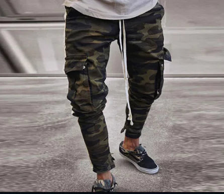 Men's Camouflage Jeans with Zippers and Pockets Techno geeks  Techno geeks