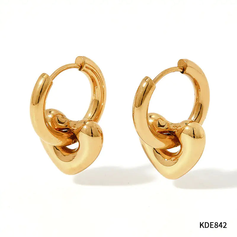 XINGX Earrings Stainless Steel Glossy Earrings Lootquake LLC  Techno geeks