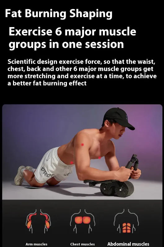 Automatic Rebound Abdominal Wheel Techno geeks  Techno geeks