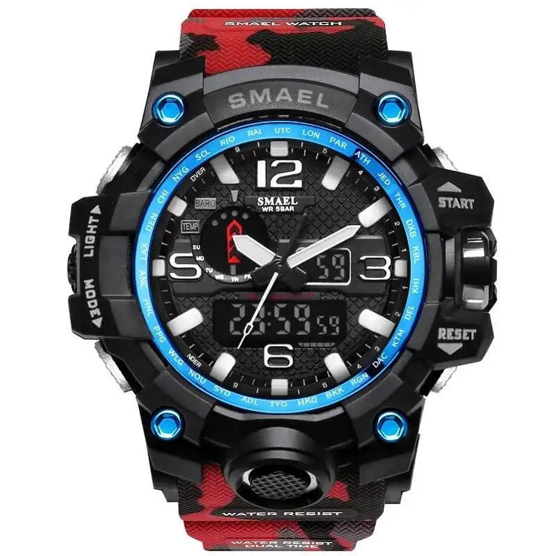 SMAEL Brand Men Sports Watches Dual Display Lootquake LLC  Techno geeks