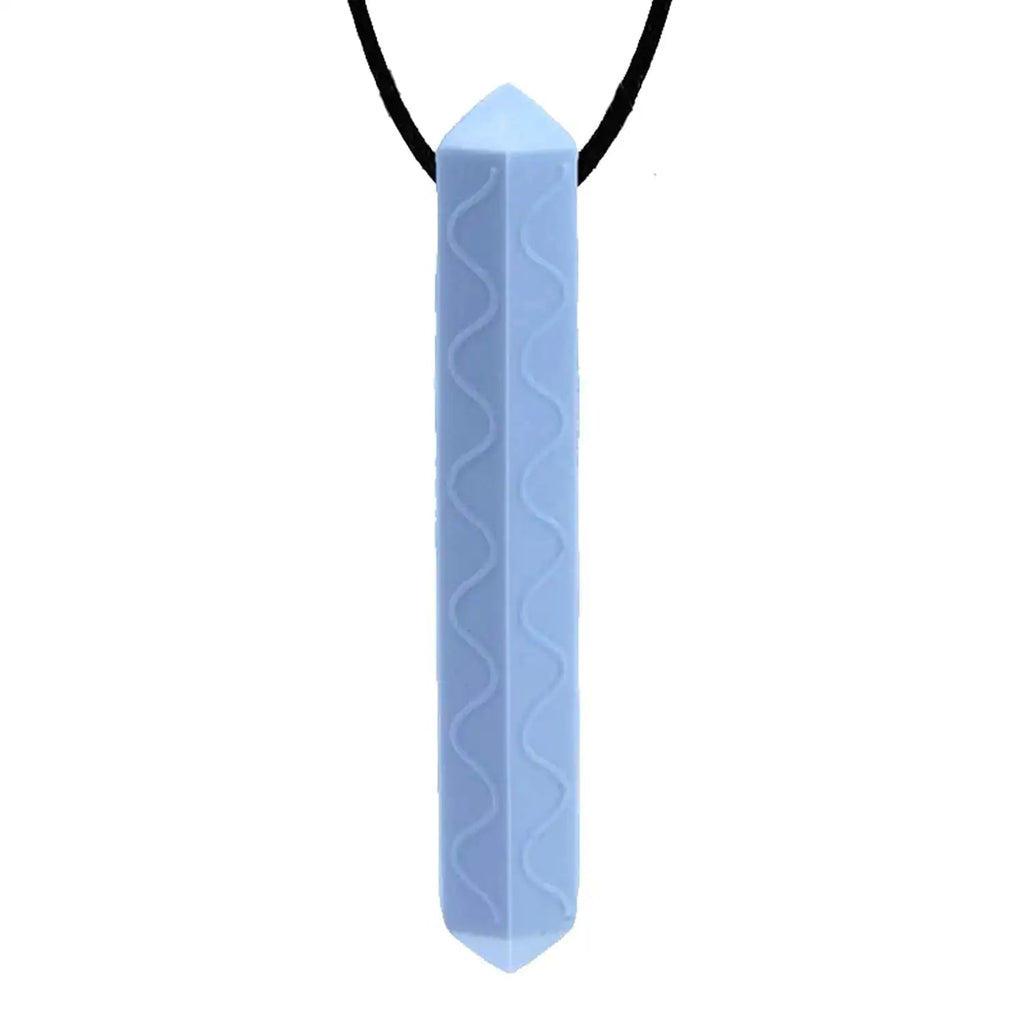 GNAWRISHING Sensory Chew Necklace 1-Pieces-Diamond Chew Necklaces for Kids with Autism ADHD SPD Chewing Oral Motor (Baby Blue) Lootquake LLC  Techno geeks