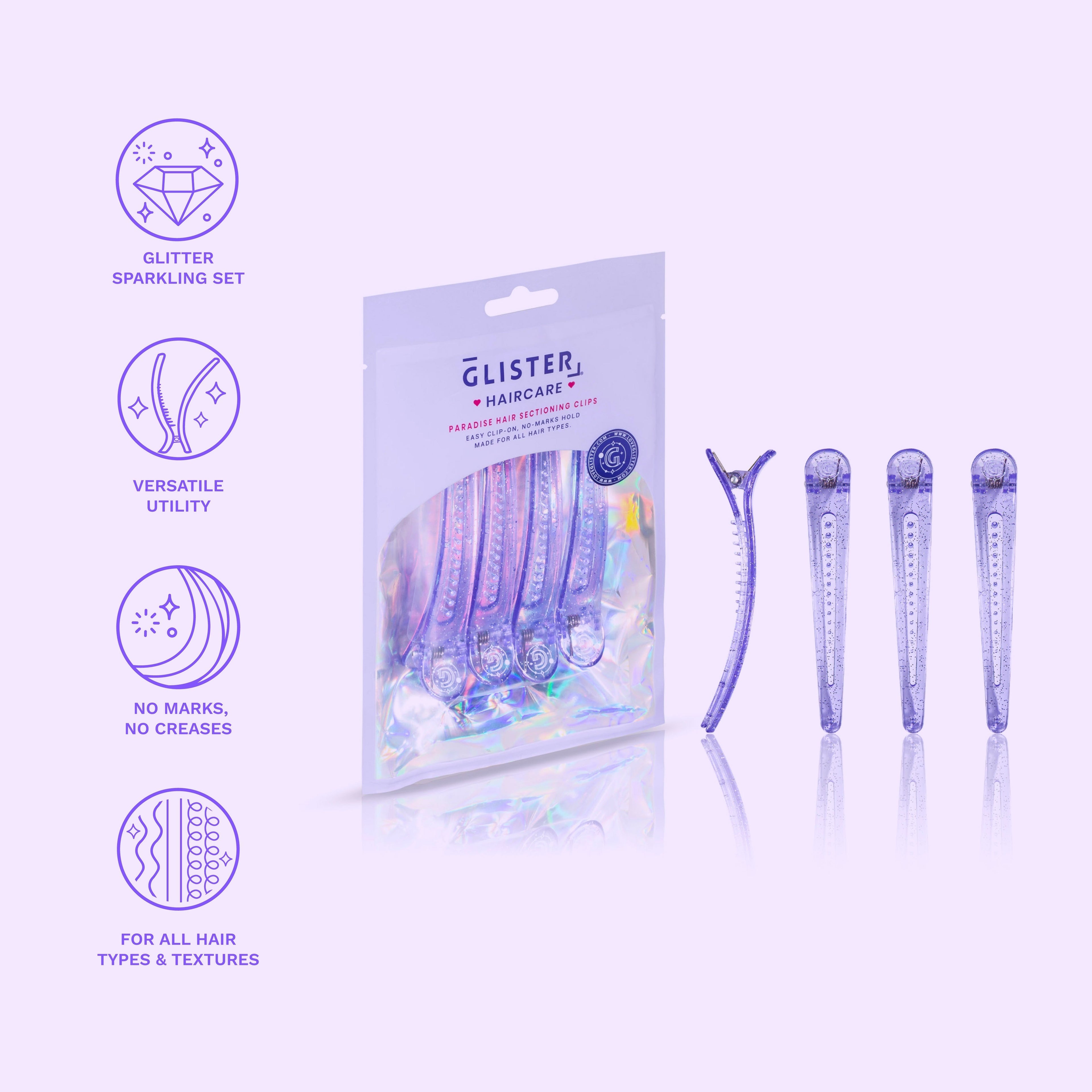 (4-Pack) Styling & Sectioning Pro Hair Clips Lootquake LLC  Techno geeks