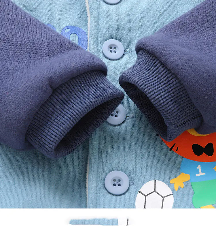 Baby Fleece Hooded Jacket for Boys and Girls Winter - Techno geeks