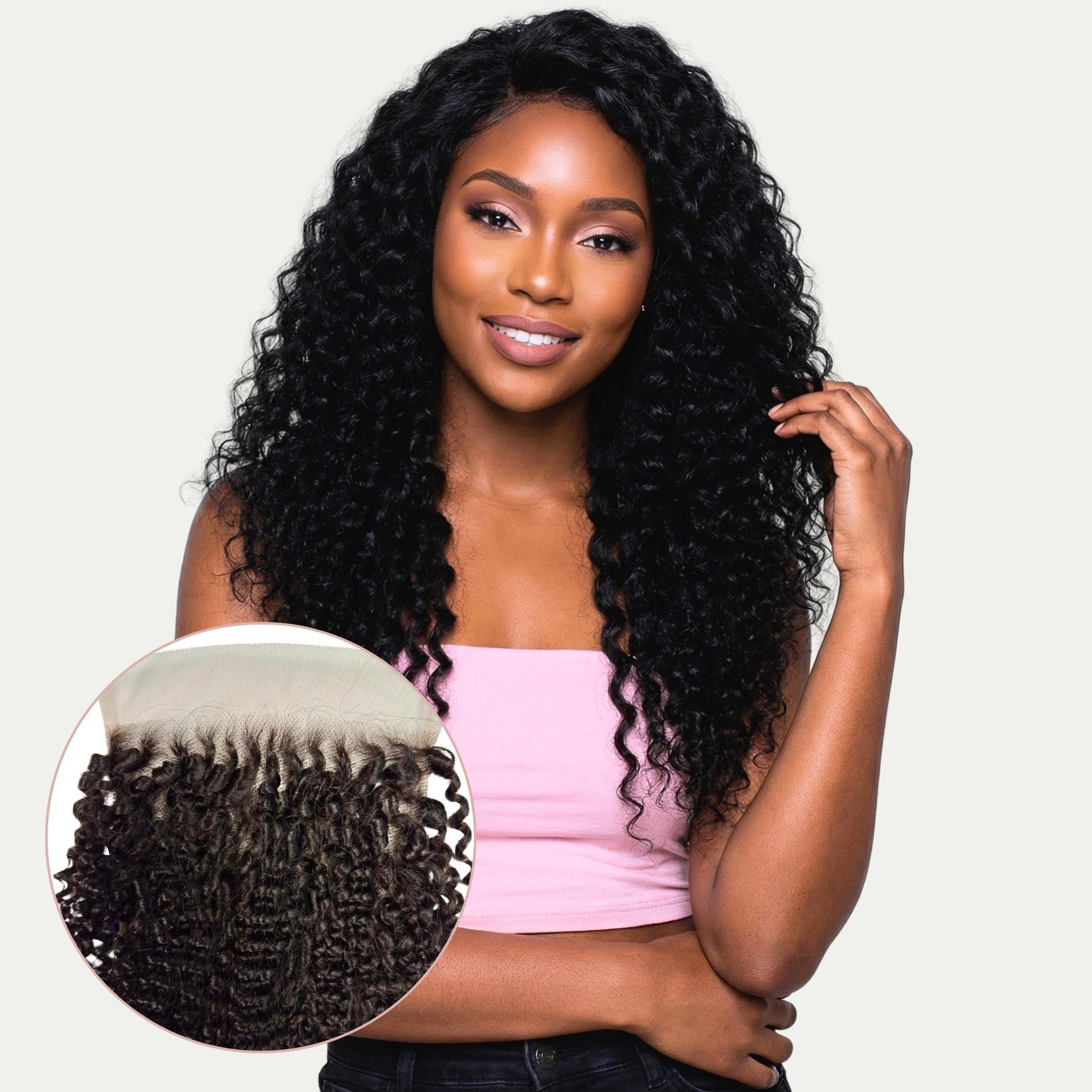 Jerry Curl 6x6 HD Lace Human Hair Closure Private Label  Techno geeks