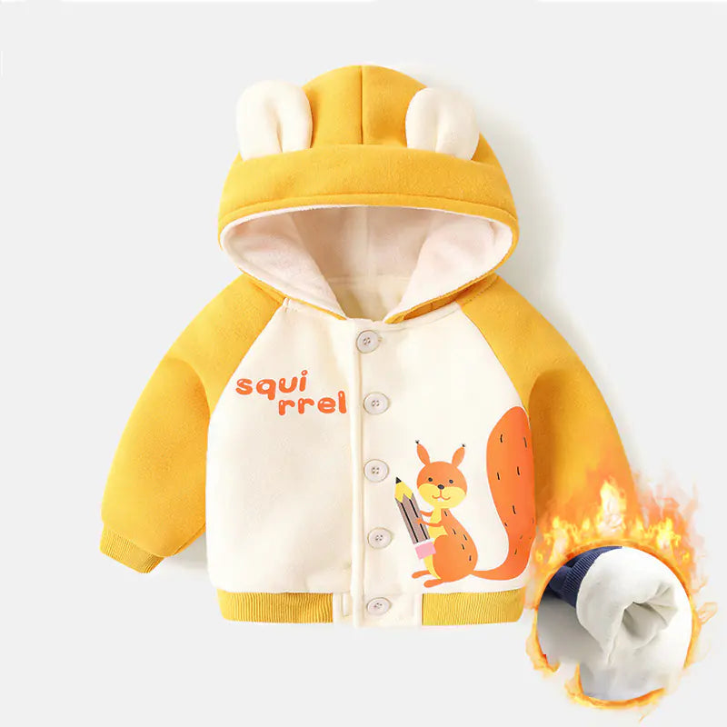 Baby Fleece Hooded Jacket for Boys and Girls Winter - Techno geeks