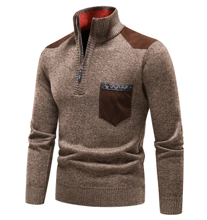 Cozy Plush Quarter-Zip Sweater Techno geeks  Techno geeks