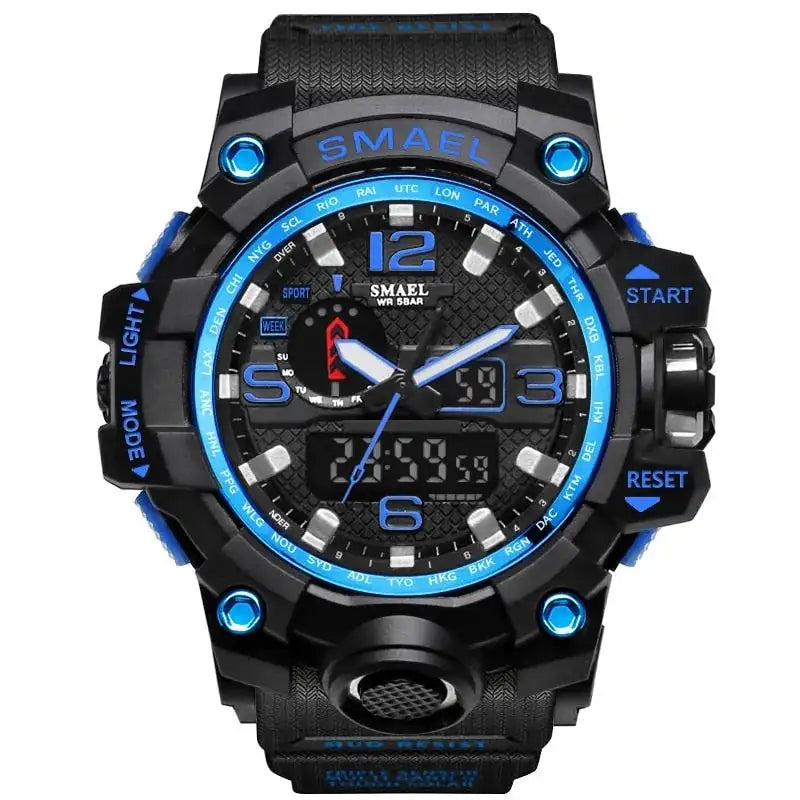 SMAEL Brand Men Sports Watches Dual Display Lootquake LLC  Techno geeks