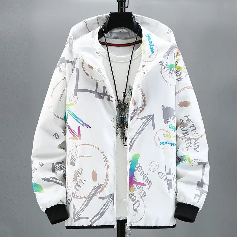 Trendy Colorful Handsome Student Fashion Brand Jacket Lootquake LLC  Techno geeks