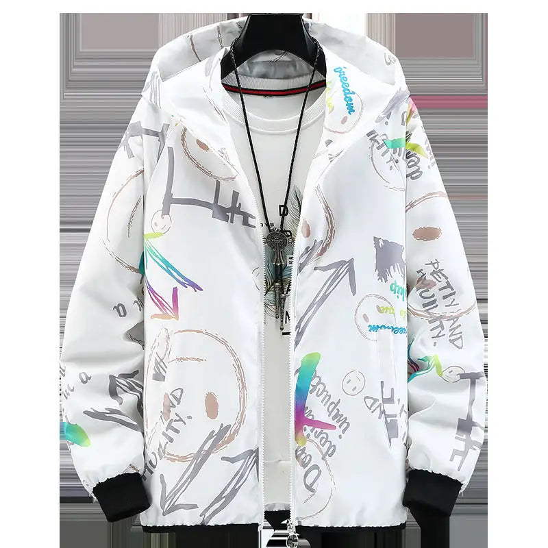Trendy Colorful Handsome Student Fashion Brand Jacket Lootquake LLC  Techno geeks