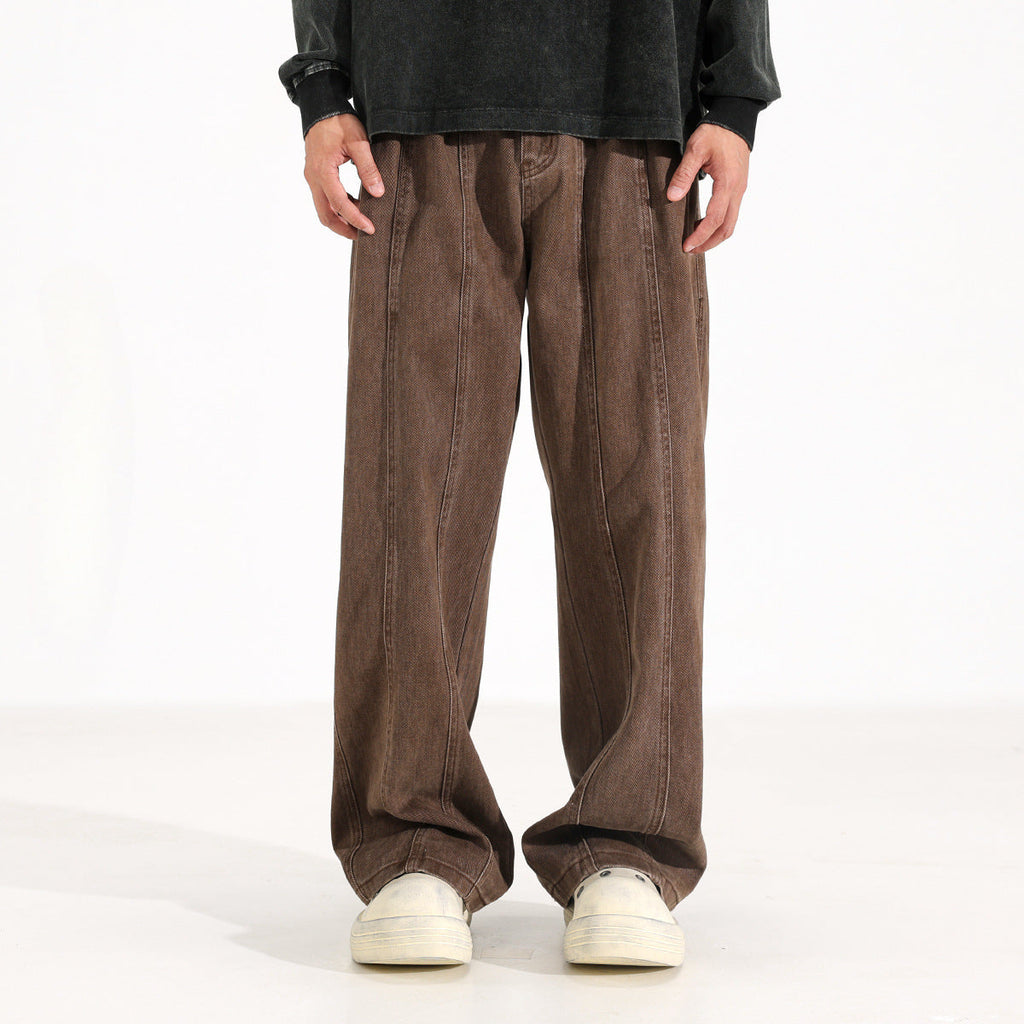 Maillard American Retro Drooping Straight Jeans Lootquake LLC  Techno geeks