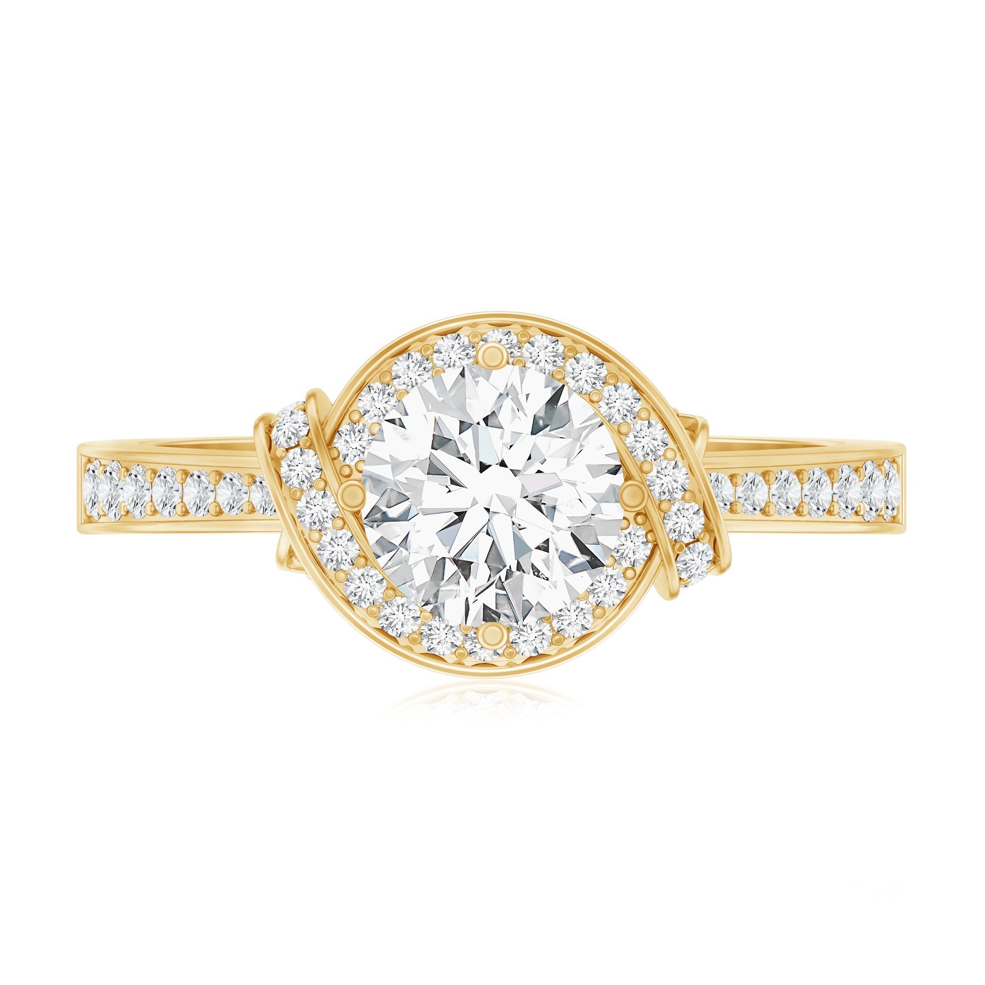 1 Carat Lab Grown Diamond Designer Halo Engagement Ring Rosec Jewels  Techno geeks