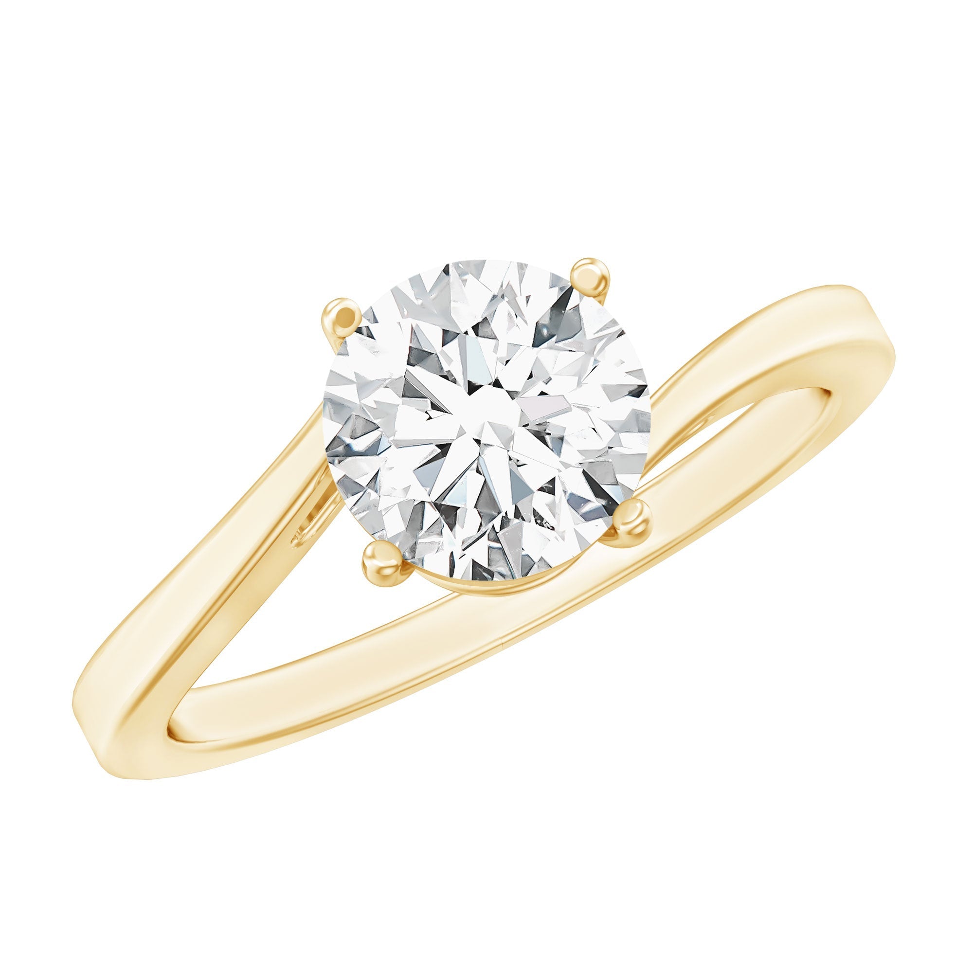 1 Carat Lab Grown Diamond Bypass Engagement Ring Rosec Jewels  Techno geeks