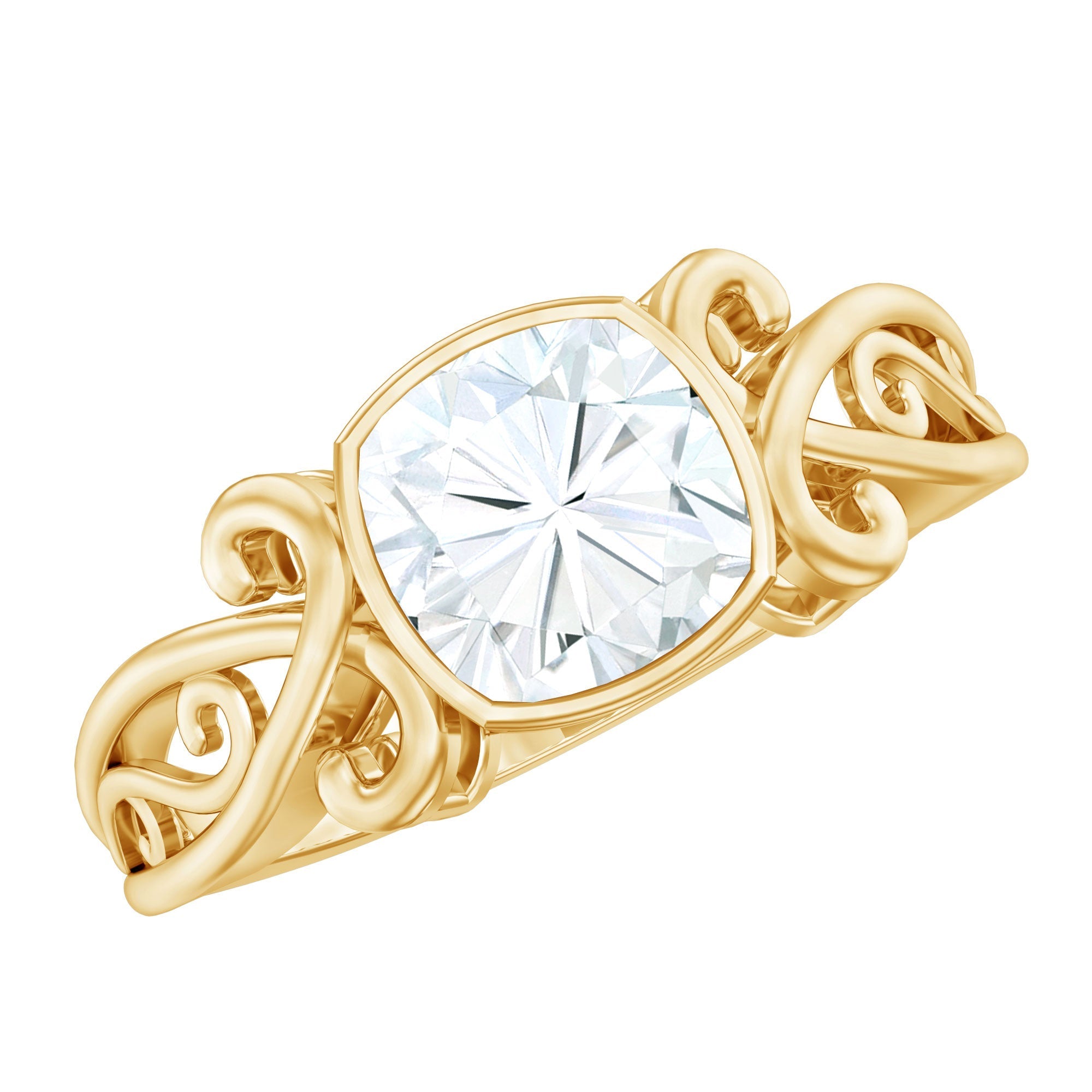 1 Carat Lab Grown Diamond Cushion Engagement Ring Rosec Jewels  Techno geeks