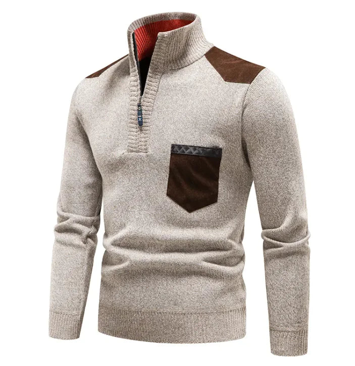 Cozy Plush Quarter-Zip Sweater Techno geeks  Techno geeks