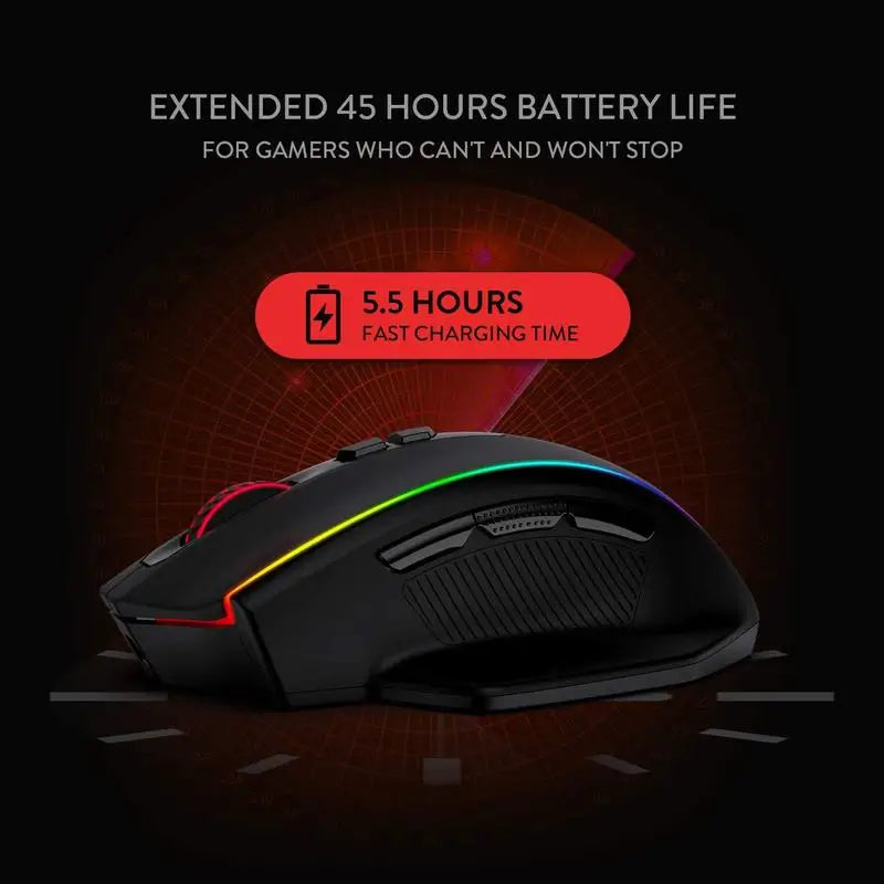 Redragon M686 Wireless Gaming Mouse, 16000 DPI Wired/Wireless Gamer Mouse with Professional Sensor, 45-Hour Durable Power Capaci Lootquake LLC  Techno geeks