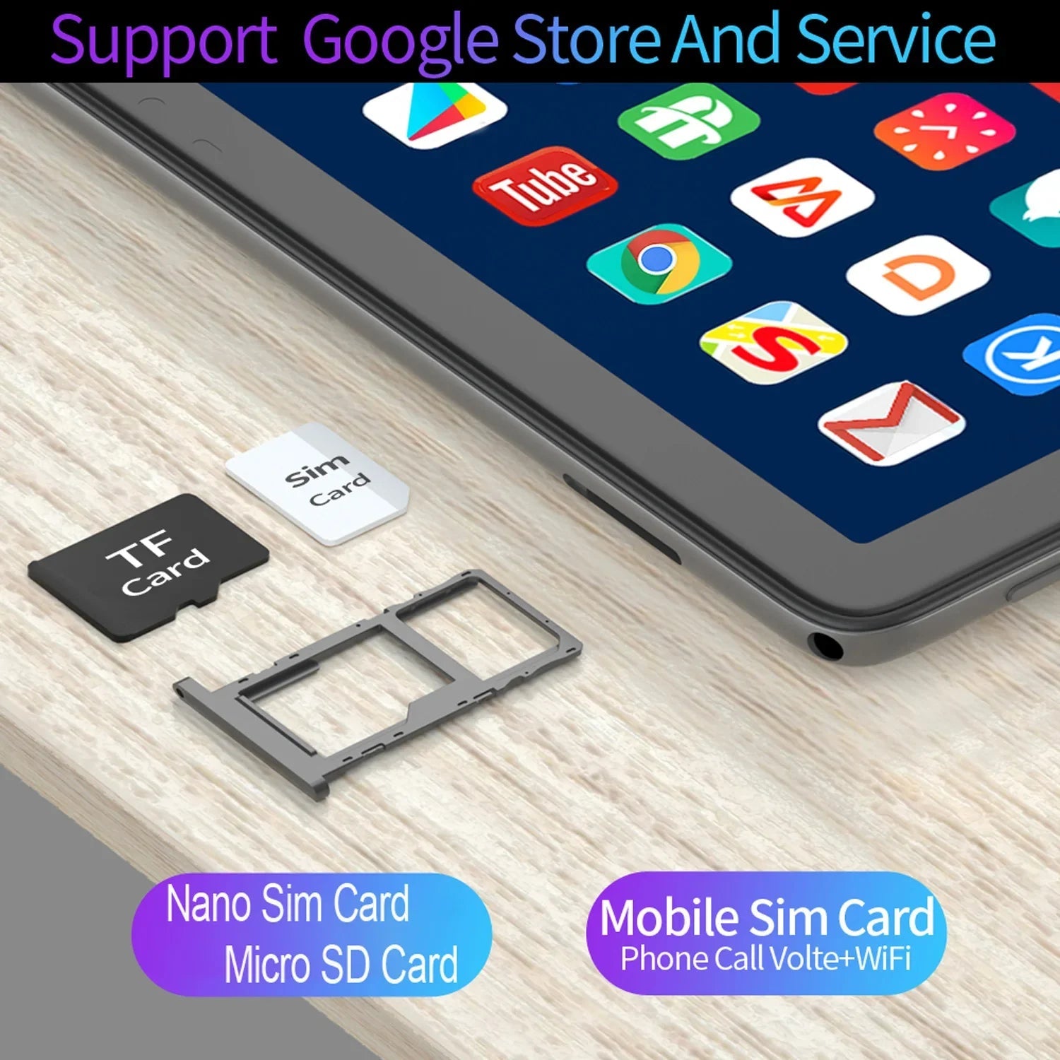 New 10.1 Inch Study Education Tablets Octa Core Dual SIM 4GB RAM 64GB ROM 3G Phone Call Bluetooth WiFi Google Tablet Pc 5000mAh Lootquake LLC  Techno geeks