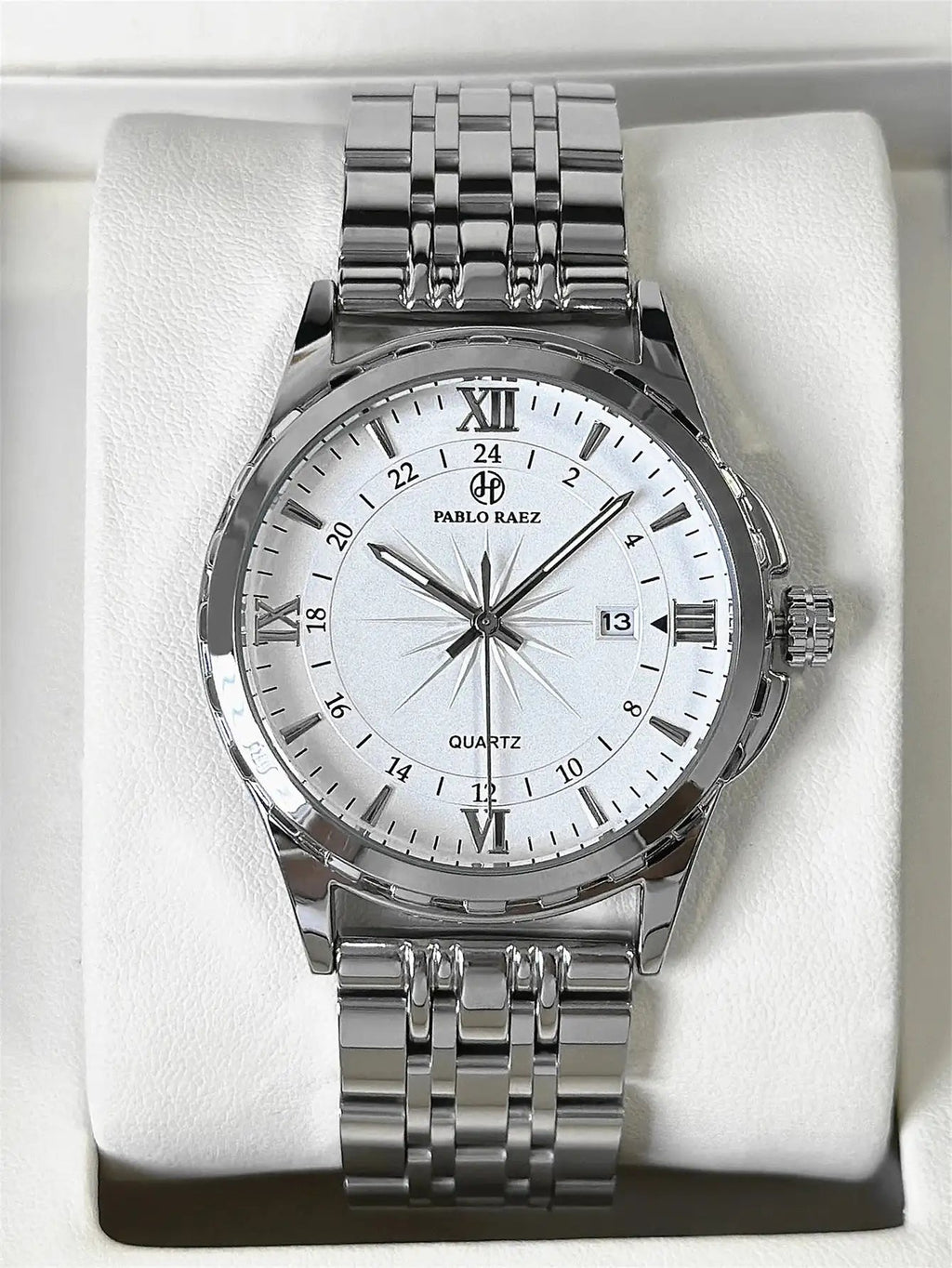 Business Man Silver Wristwatch Luminous SUS304 Stainless steel High Quality Luxury Watch Waterproof Fashion Clock hombre Reloj Lootquake LLC  Techno geeks