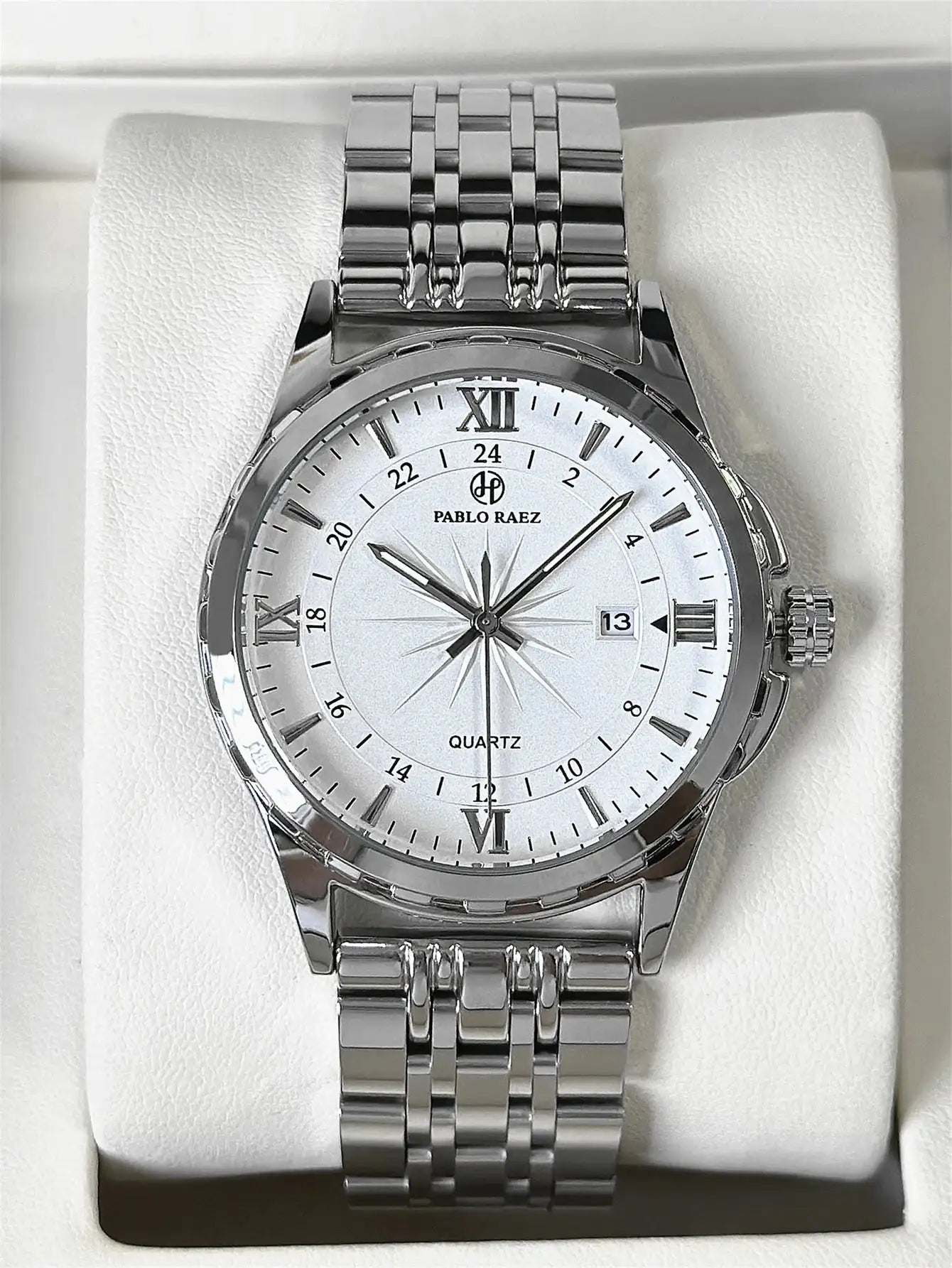 Business Man Silver Wristwatch Luminous SUS304 Stainless steel High Quality Luxury Watch Waterproof Fashion Clock hombre Reloj Lootquake LLC  Techno geeks