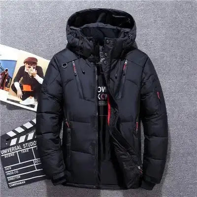 -20 Degree Winter Down Coat Men White Duck Down Parkas Jacket Mens Thick Warm Snow Parka Jacket Overcoat Windbreaker Warm Parkas Lootquake LLC  Techno geeks