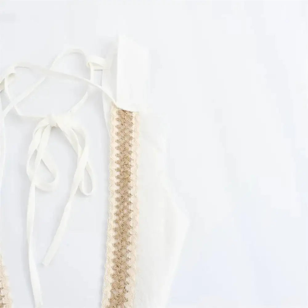 2024 Summer Beach Party Robes Women Fashion Deep V Neck Sleevelss See Through Dresses Sexy Printed Tassels Patchwork Long Dress Lootquake LLC  Techno geeks