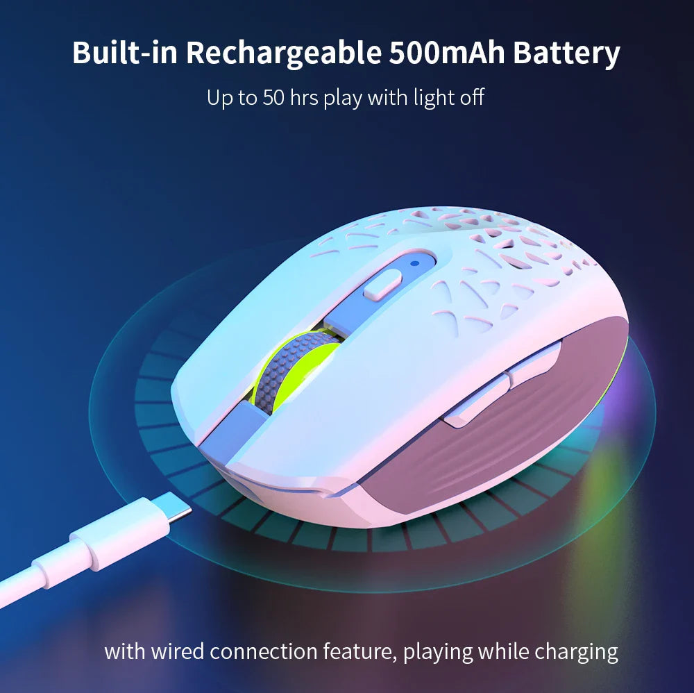 Delux M820DC PAW3335 Wired + Wireless + Bluetooth Gaming Mouse 80 Million Clicks 16000 DPI RGB Rechargeable Mice For Computers Lootquake LLC  Techno geeks