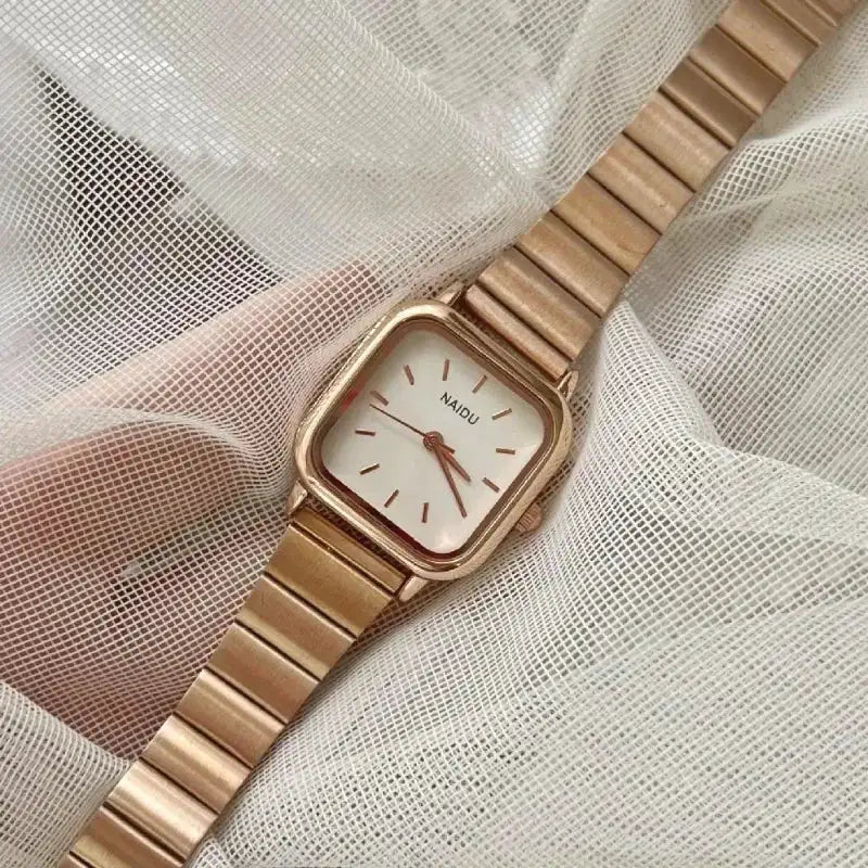 2024 Hot Brand Stainless Steel Strap Watch Women Luxury Gift Quartz Wristwatch Student Fashion Simple Square Quartz Watches Lootquake LLC  Techno geeks