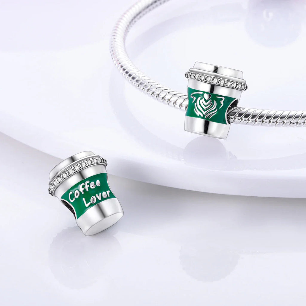 Coffee Cup Charms 925 Silver Beads For Woman Fit Original Bracelet Making Fashion Jewelry Lootquake LLC  Techno geeks